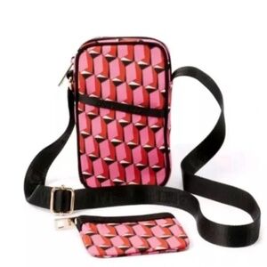 DVF Diane Von Furstenberg X Target Pink Modern Geo Cellphone Holder NWT